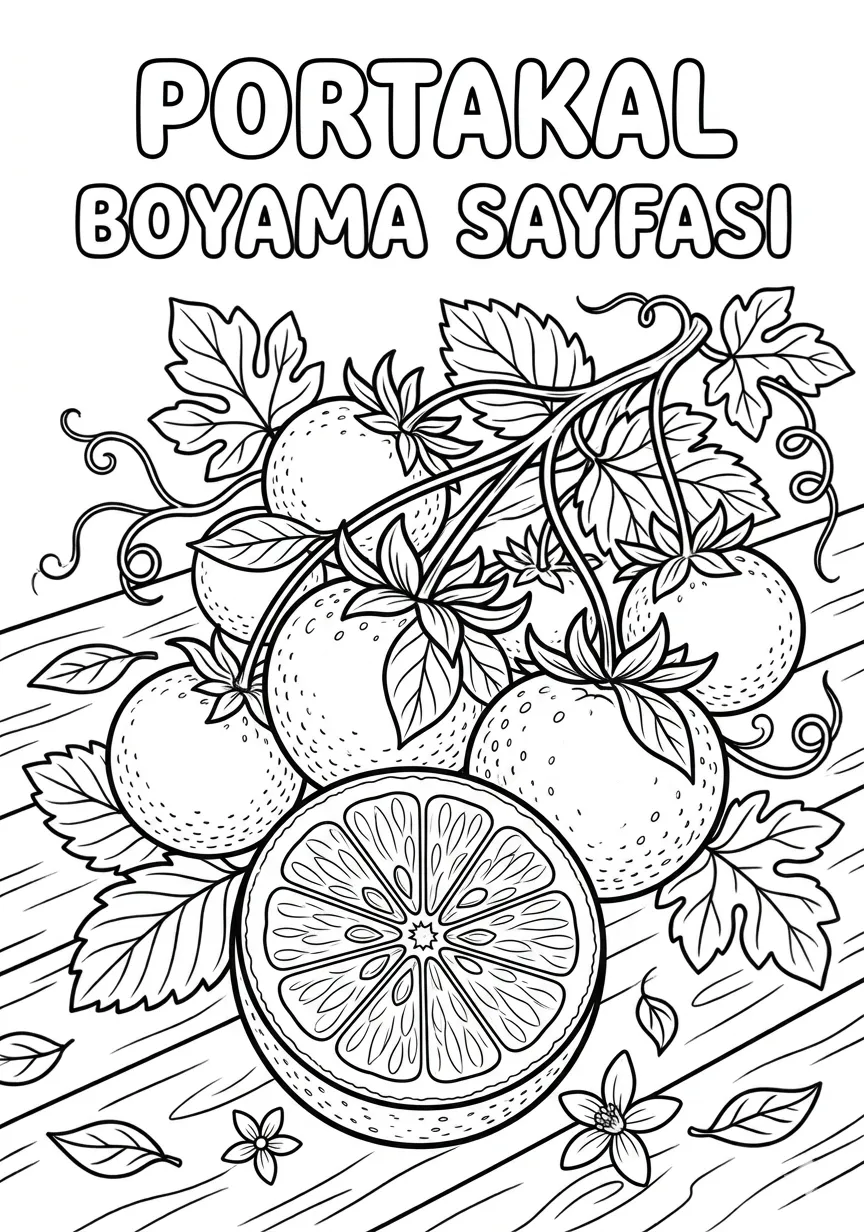 Portakal Boyama